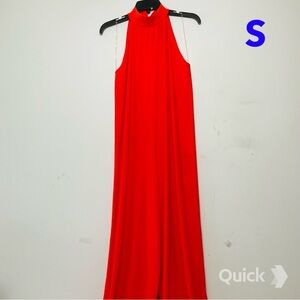 S - New Express Shapeless Wide Leg Jumpsuit in Red